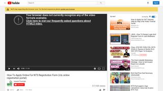 
                            4. How To Apply Online For NTS Registration Form (nts online ...