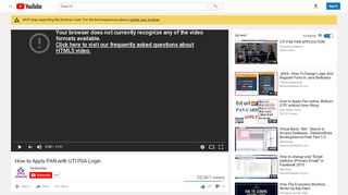 
                            3. How to Apply PAN with UTI PSA Login - YouTube
