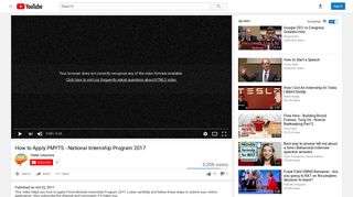 
                            9. How to Apply PMYTS - National Internship Program 2017 - YouTube