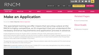 
                            9. How to Apply - Royal Northern College of Music