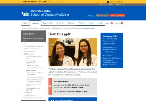 
                            9. How To Apply - School of Dental Medicine - University at Buffalo