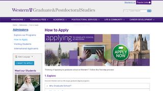 
                            10. How to Apply - School of Graduate and Postdoctoral Studies - Western ...