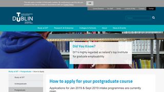 
                            1. How to Apply - Study at DIT