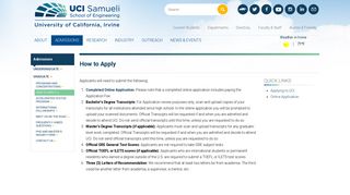 
                            11. How to Apply | The Henry Samueli School of Engineering at UC Irvine