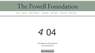 
                            13. How to Apply - The Powell Foundation