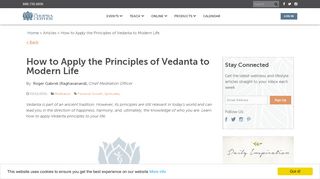 
                            13. How to Apply the Principles of Vedanta to Modern Life | The Chopra ...