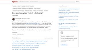 
                            6. How to apply to a Turkish scholarship - Quora