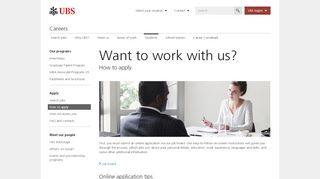 
                            4. How to apply | UBS Global topics