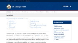 
                            11. How to Apply | U.S. Embassy in Ireland