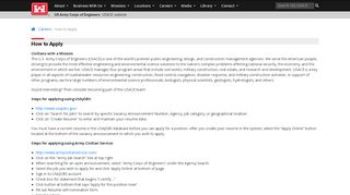 
                            13. How to Apply - usace