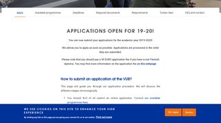 
                            12. How to apply | Vrije Universiteit Brussel
