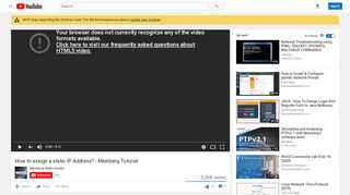 
                            13. How to assign a static IP Address? - Meinberg Tutorial - YouTube