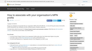 
                            6. How to associate with your organisation's MPN profile – Microsoft ...