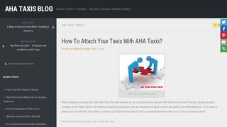 
                            1. How To Attach Your Taxis With AHA Taxis?