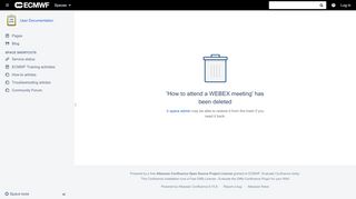 
                            6. How to attend a WEBEX meeting - Confluence Mobile - ECMWF ...