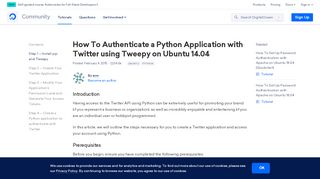 
                            10. How To Authenticate a Python Application with Twitter using Tweepy ...