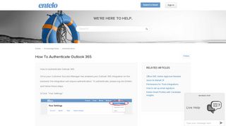 
                            5. How to Authenticate Outlook 365 – Entelo