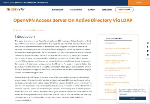 
                            1. How to authenticate users with Active Directory | OpenVPN