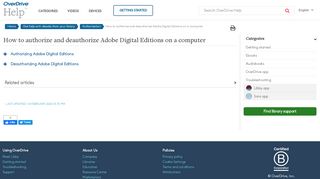 
                            7. How to authorize and deauthorize Adobe Digital Editions on a computer
