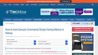 
                            10. How to Auto Execute Commands/Scripts During Reboot or Startup