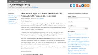 
                            1. How to auto login in Alliance Broadband - IP Connector after sudden ...