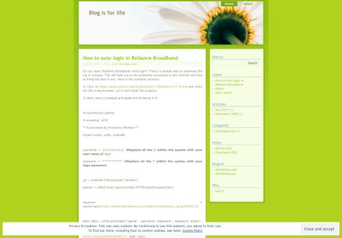 
                            4. How to auto login in Reliance Broadband | Blog is for life