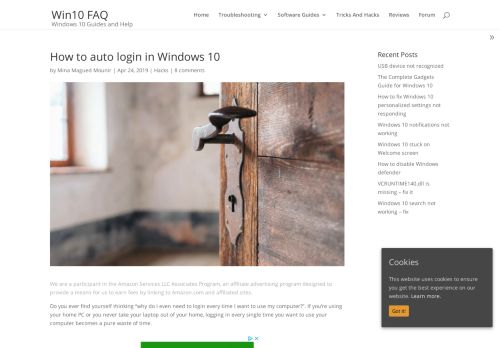 
                            12. How to auto login in Windows 10 - Win10 FAQ
