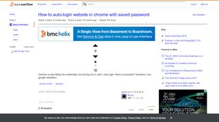 
                            12. How to auto-login website in chrome with saved password - Stack ...