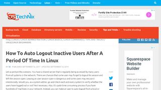 
                            13. How To Auto Logout Inactive Users After A Period Of Time In Linux