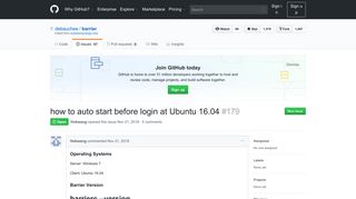 
                            7. how to auto start before login at Ubuntu 16.04 · Issue #179 ... - GitHub