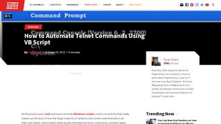 
                            5. How to Automate Telnet Commands Using VB Script - MakeUseOf