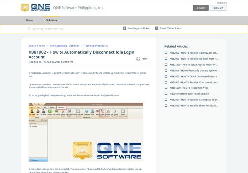 
                            10. How to Automatically Disconnect Idle Login Account : QNE ...