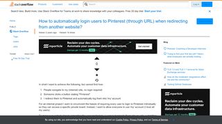 
                            11. How to automatically login users to Pinterest (through URL) when ...