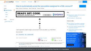 
                            8. How to automatically script the securables assigned to a SQL ...
