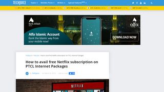 
                            6. How to avail free Netflix subscription on PTCL Internet ...