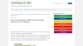 
                            4. How to Avail Hammer VPN Internet Premium Account on Your Country ...