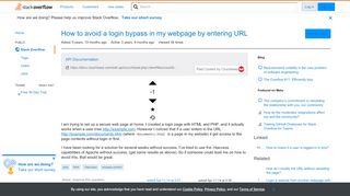 
                            8. How to avoid a login bypass in my webpage by entering URL - Stack ...