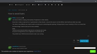 
                            8. How to avoid bans | RSPeer
