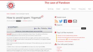 
                            12. How to avoid spam: Yopmail