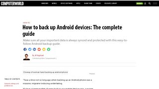 
                            5. How to back up Android devices: The complete guide | Computerworld