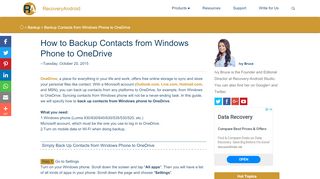 
                            13. How to Back Up Contacts from Windows Phone to OneDrive