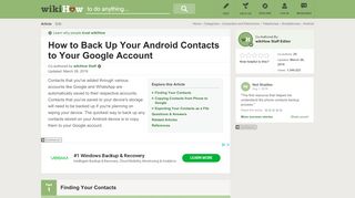 
                            13. How to Back Up Your Android Contacts to Your Google Account
