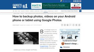 
                            13. How to backup photos, videos on your Android phone or tablet using ...