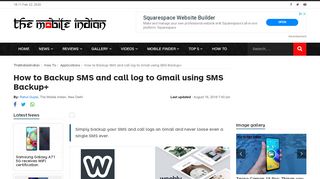 
                            11. How to Backup SMS and call log to Gmail using SMS Backup+