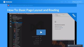 
                            9. How To: Basic Page Layout and Routing - Thinkster