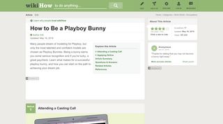 
                            9. How to Be a Playboy Bunny: 14 Steps (with Pictures) - wikiHow