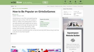 
                            10. How to Be Popular on GirlsGoGames: 4 Steps (with Pictures)
