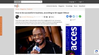 
                            7. How to be successful in business, according to SA rapper Slikour ...