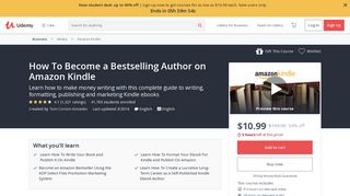 
                            8. How To Become a Bestselling Author on Amazon Kindle | Udemy