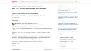 
                            13. How to become a flight ticket booking agent - Quora